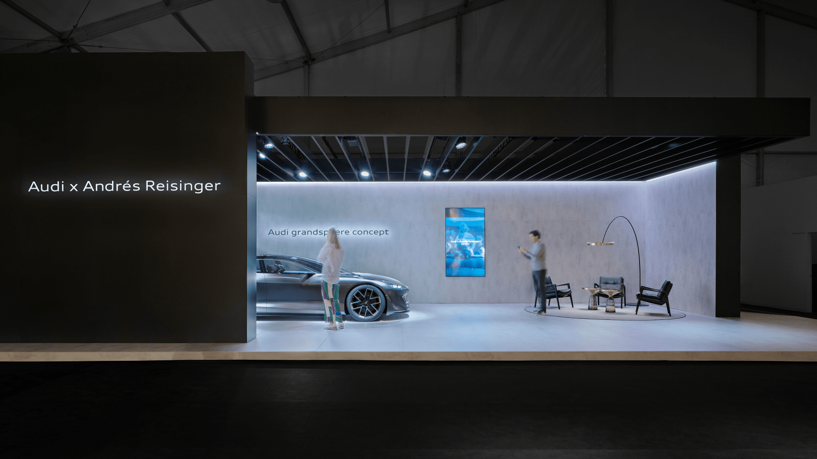 The Audi booth at the Design Miami/