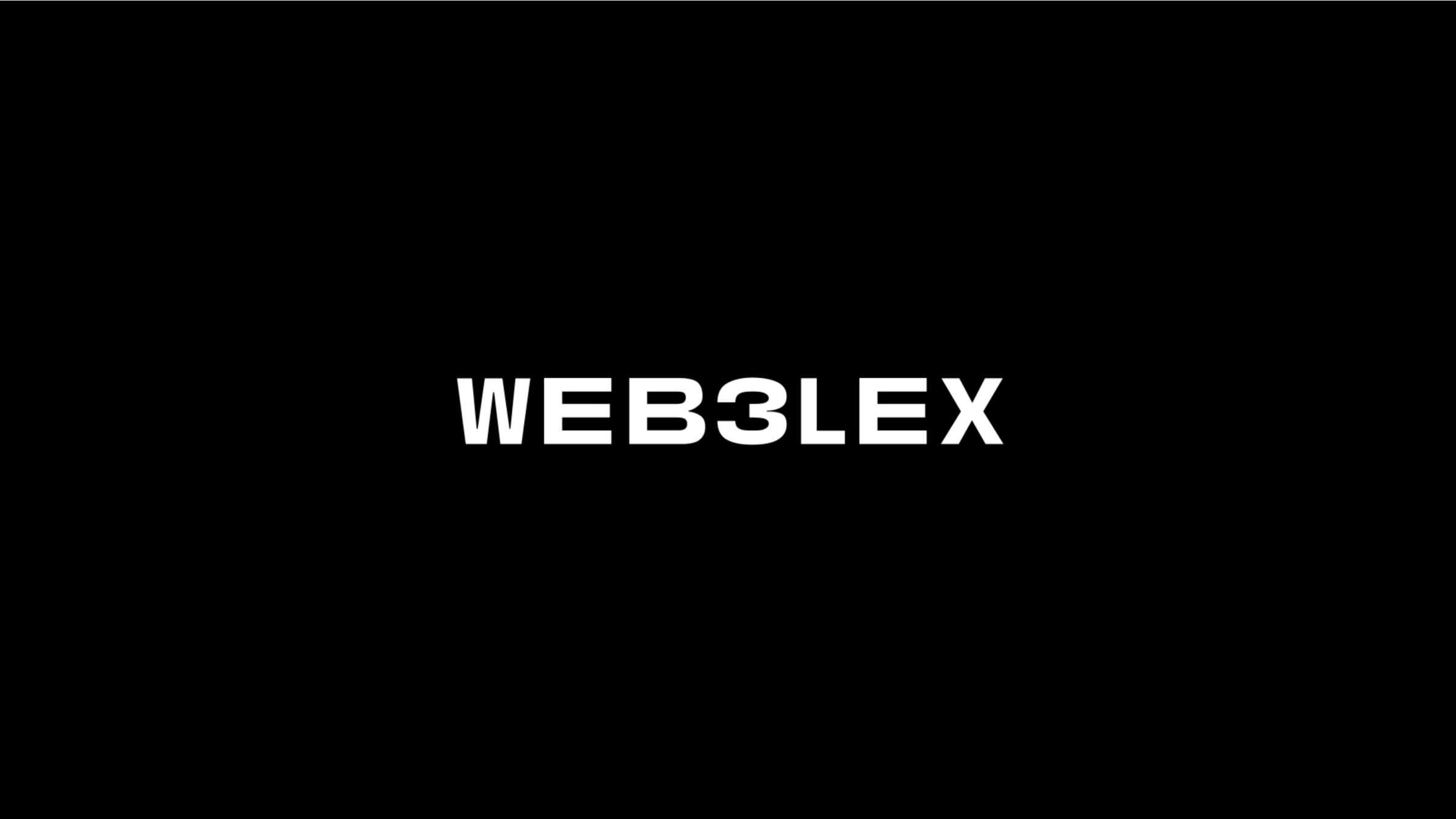 Videoanimation des Web3lex Logos.